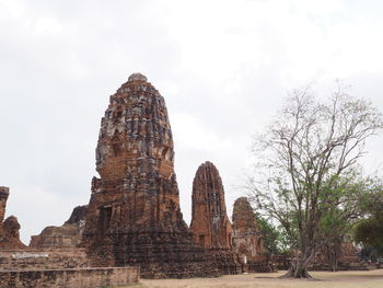 Old ruins of temple against sky