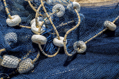 Close-up of fishing net