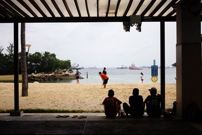 People on beach