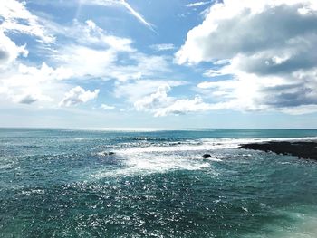 Scenic view of sea against sky