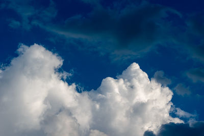 Low angle view of clouds in sky