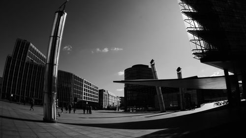 Low angle view of buildings against sky