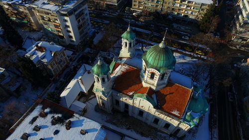 Aerial view of city