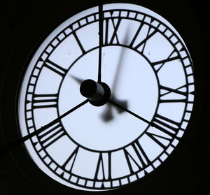 Low angle view of clock