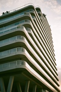 Low angle view of modern building against sky