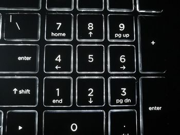 Full frame shot of computer keyboard