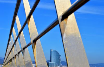 Low angle view of building against clear sky