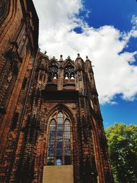 Low angle view of building against sky