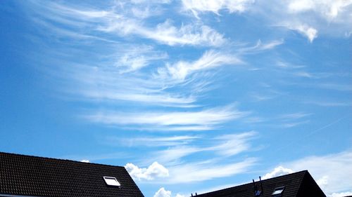 Low angle view of buildings against sky