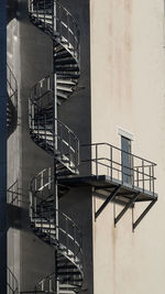 Spiral staircase of building