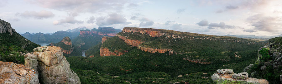 Panoramic view of landscape against sky