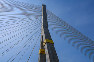 Low angle view of bridge against sky