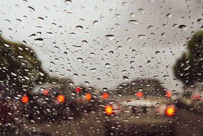 Raindrops on glass window