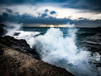 Scenic view of sea against sky