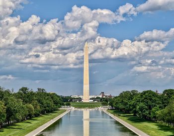 View of monument against cloudy sky