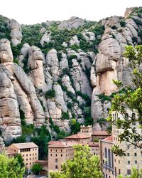 View of rock formations