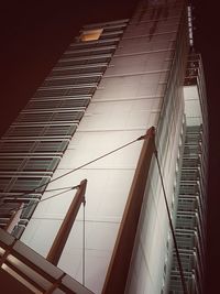 Low angle view of modern building against sky