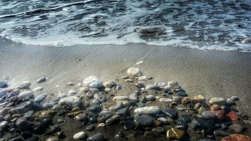 Pebbles on beach