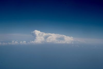 Scenic view of cloudscape against blue sky