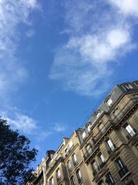 Low angle view of buildings against sky