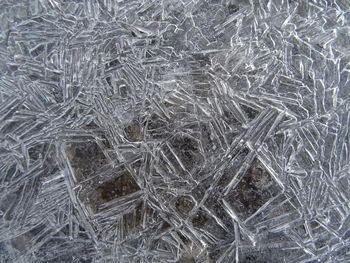 Full frame shot of snowflakes