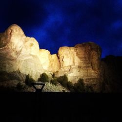 Scenic view of rock formations