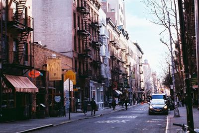 City street with buildings in background