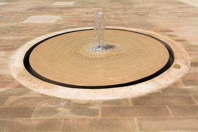 High angle view of fountain