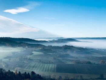 Scenic view of landscape against sky