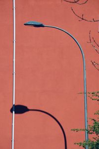 Street light in the street in bilbao city spain