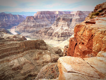 View of rock formations