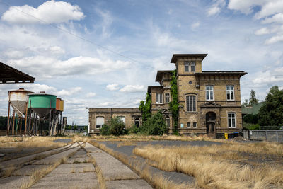 View of built structures against sky