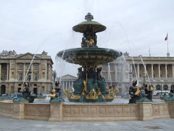 Fountain in city