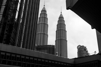 Low angle view of buildings against sky