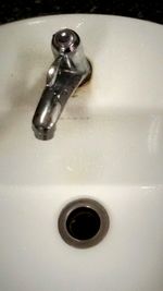 Close-up of faucet in sink