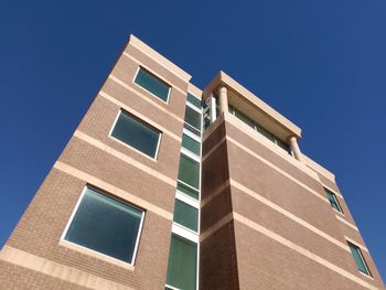 Low angle view of building against clear sky