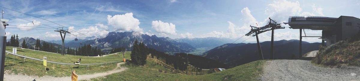 Panoramic view of landscape against sky