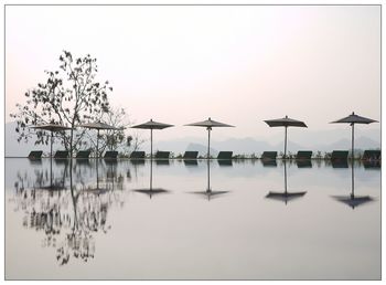 Scenic view of lake