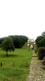 Footpath leading to built structure