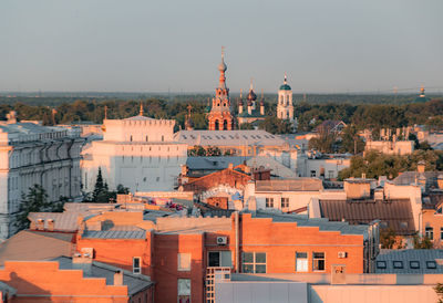 Historical yaroslavl from the roof