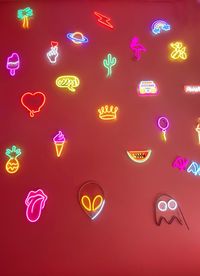 Close-up of multi colored lights