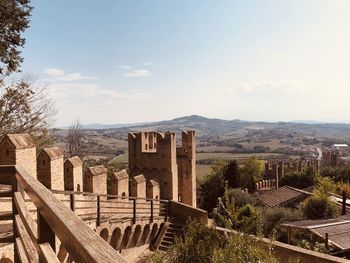 Panoramic view of castle against sky