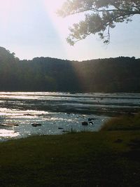 Scenic view of mountain range