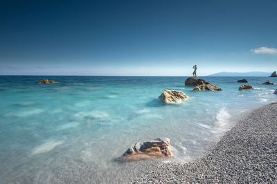 Scenic view of sea against sky