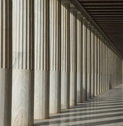 Close-up of colonnade