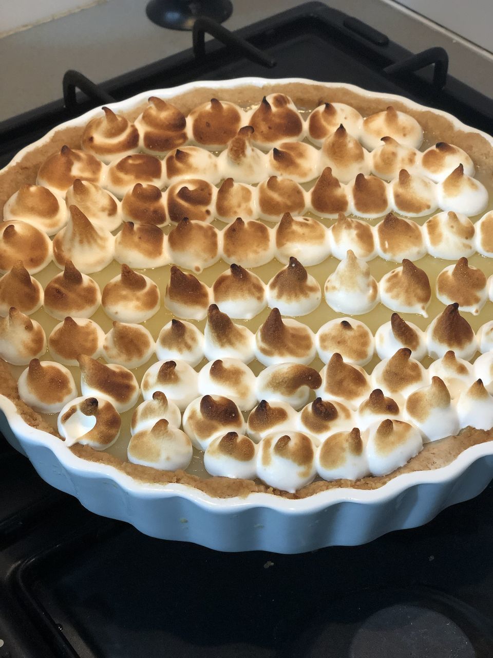 HIGH ANGLE VIEW OF DESSERT ON PLATE