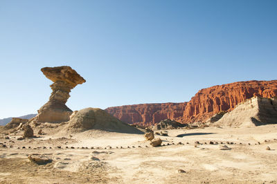 Rock formations in desert