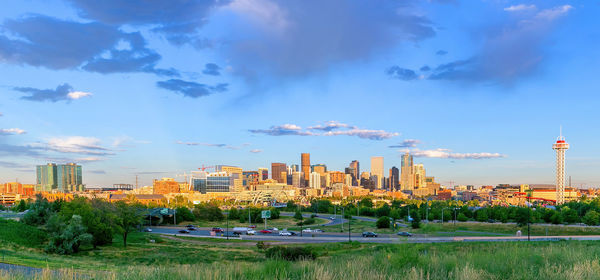 Cityscape against sky