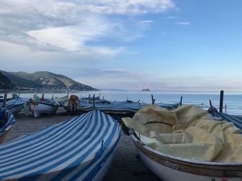 Panoramic view of beach against sky