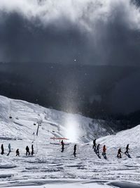 Group of people on snow